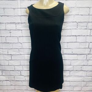 Hobbs Womens Black Wool Sleeveless Sheath Dress Size 10